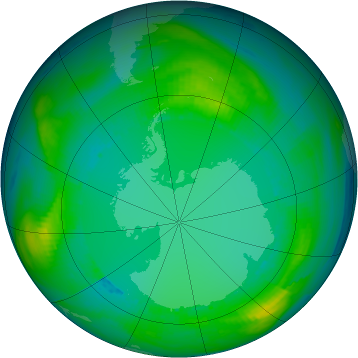 Ozone Map 1980-07-30